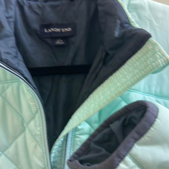 Lands End Light Blue Winter Coat - Picture 3 of 4